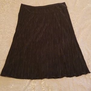 Black midi skirt